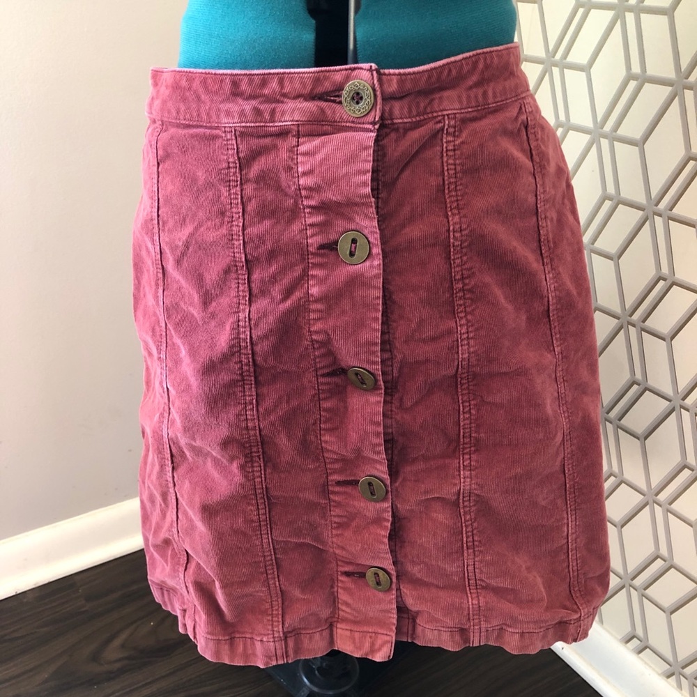 Anthropologie Pilcro corduroy skirt